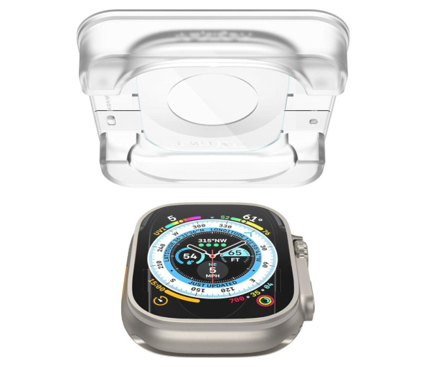 SPIGEN Szkło Hartowane Glas.TR EZ-FIT 2-pack do Apple Watch Ultra - 1089062 - zdjęcie 4